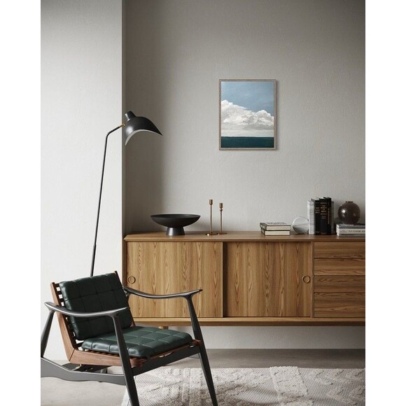 Original Seascape Oil Painting Ocean & Sky Clouds Coastal Wall Art 16x20" Signed - Picture 9 of 9